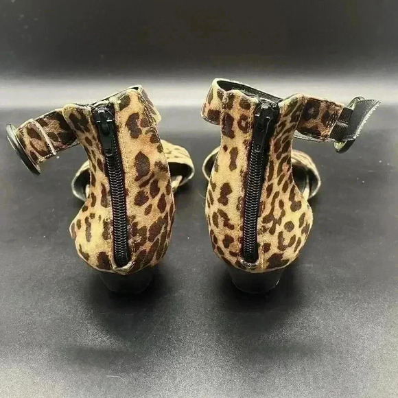 Lane Bryant leopard print ankle strap sandals womens 8 - Picture 4 of 8
